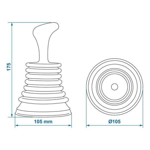 Déboucheur ventouse compacte | ProPlus | Divers accessoire