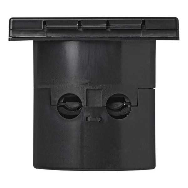 Socle à encastrer mâle CEE carré noir | ProPlus | Prise & Rallonge