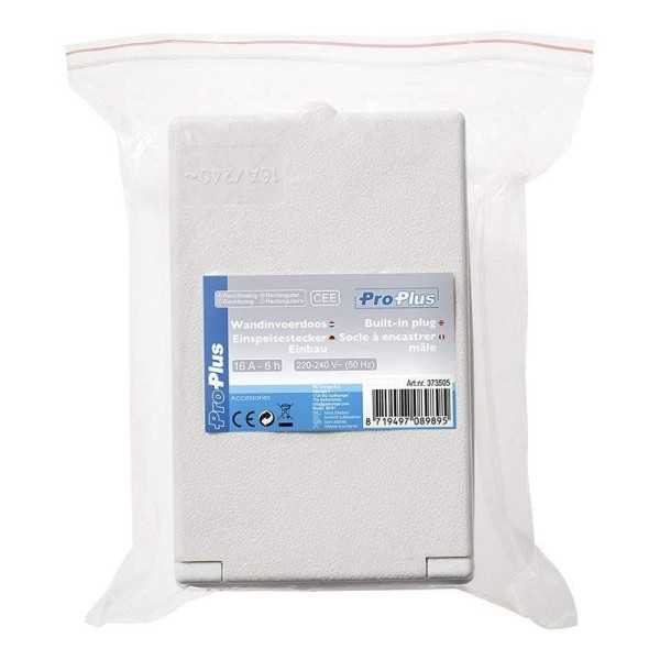 Socle à encastrer mâle CEE rectangulaire | ProPlus | Prise & Rallonge