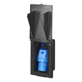 Socle à encastrer mâle CEE rectangulaire noir | ProPlus | Prise & R...