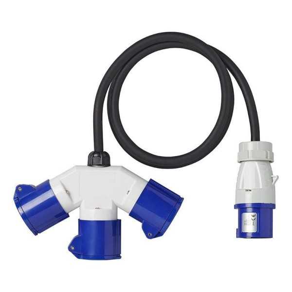 CEE prise triple 16A 150cm 3x1,5mm² | ProPlus | Prise & Rallonge