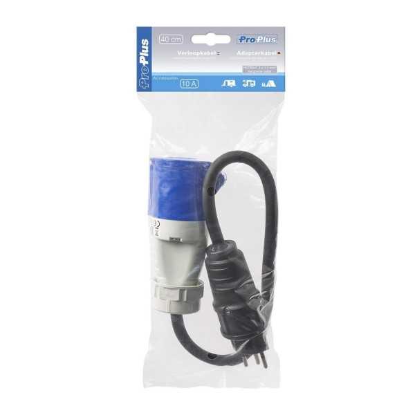 Câble adaptateur 40cm fiche Suisse vers prise CEE | ProPlus | Prise...