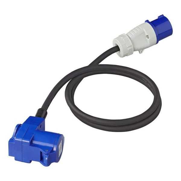 5mmÂ² fiche CEE vers prise coudÃ©e CEE et prise Schuko