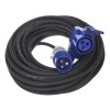 CÃ¢ble d'extension CEE 10M avec prise coudÃ©e CEE et prise Schuko 3x1