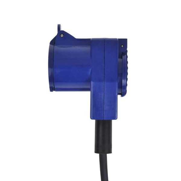 Câble d'extension CEE 20M avec prise coudée CEE et prise Schuko 3x1...