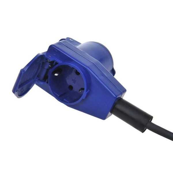 Câble d'extension CEE 25M avec prise coudée CEE et prise Schuko 3x2...