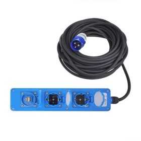 Triple prise (2xSchuko et 1x2-USB) 20M CEE | ProPlus | Prise & Rall...
