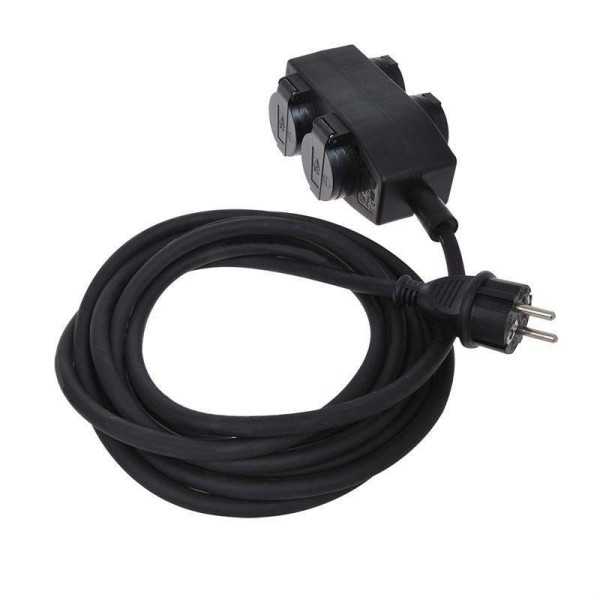 Rallonge quadruple prise Schuko 5M | ProPlus | Prise & Rallonge