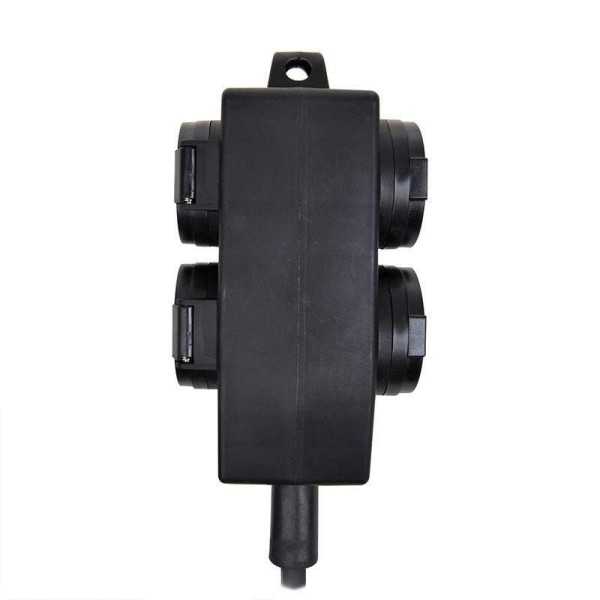 Rallonge quadruple prise Schuko 5M | ProPlus | Prise & Rallonge