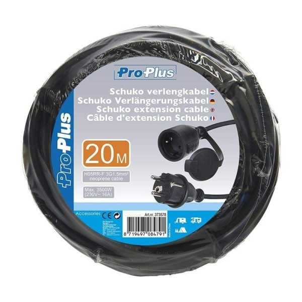 Câble d'extension Schuko 20M | ProPlus | Prise & Rallonge