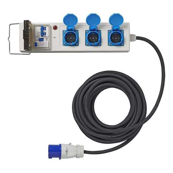 Prise multiple 20M 3x2,5mm² avec MCCB et RCD | ProPlus | Prise & Ra...
