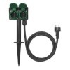 Prise de jardin Schuko double avec piquet 2M 3x2,5mm² | ProPlus | P...