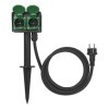 Prise de jardin Schuko quadruple avec piquet 2M 3x1,5mm² | ProPlus ...