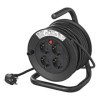 Enrouleur Ã©lectrique Schuko quadruple prise 15M 3x1