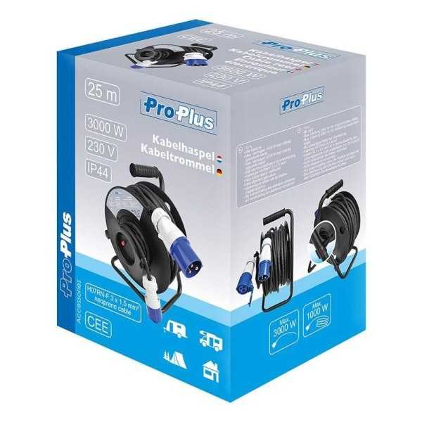 Enrouleur électrique CEE 25M 3x1,5mm² | ProPlus | Prise & Rallonge