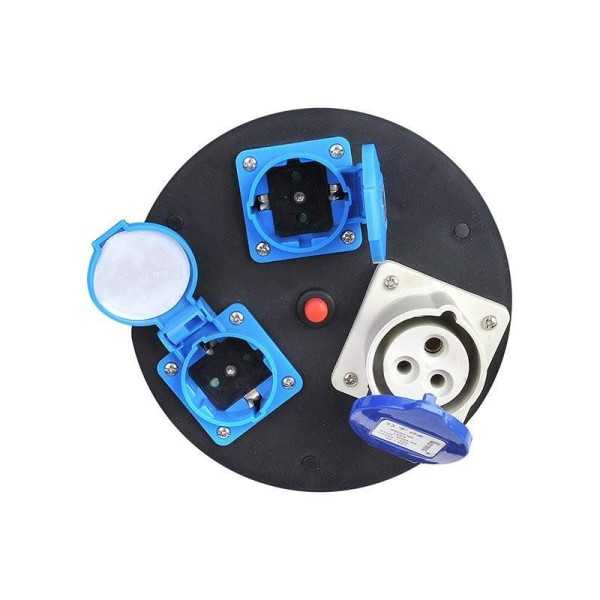 Enrouleur électrique CEE 25M 3x2,5mm² (2x Schuko et 1x CEE) | ProPl...