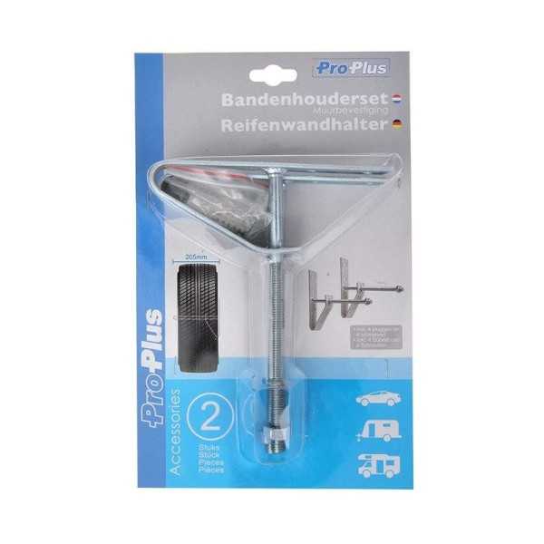 Support pneumatiques montage mural jeu de 2 pièces | ProPlus | Hous...