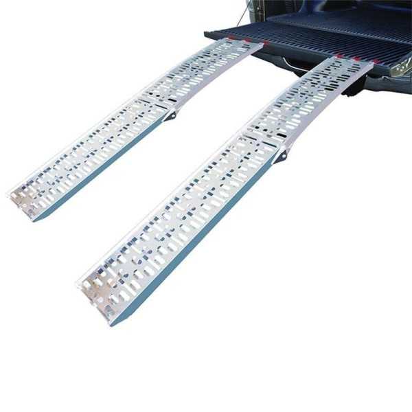 Rampe de chargement aluminium pliable 220x28cm 340kg par pièce | Pr...