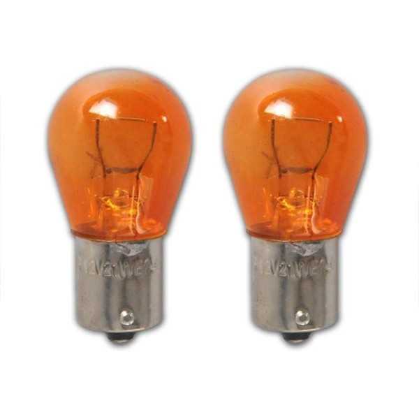 Lampe de voiture 12V 21W BAU15s orange 2 pièces dans blister | ProP...