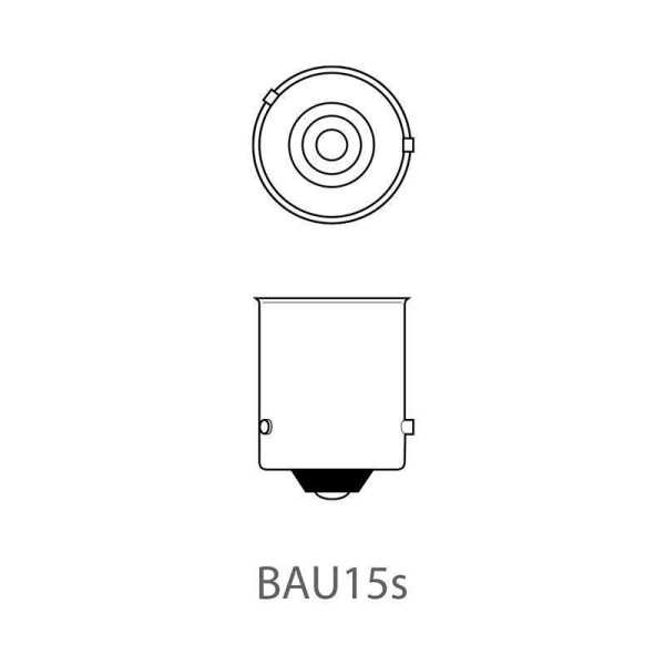 Lampe de voiture 12V 21W BAU15s orange 2 pièces dans blister | ProP...