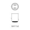 Lampe de voiture 12V 21 5W BAY15d par pièce | ProPlus | Ampoule
