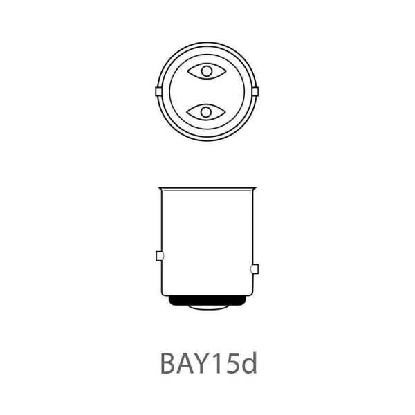 Lampe de voiture 12V 21 5W BAY15d 2 pièces dans blister | ProPlus |...