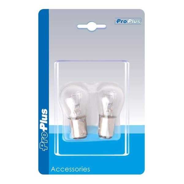 Lampe de voiture 12V 21 4W BAZ15d 2 piÃ¨ces dans blister