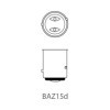 Lampe de voiture 12V 21 4W BAZ15d 2 pièces dans blister | ProPlus |...