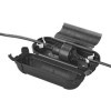 BoÃ®tier de protection Ã©tanche pour protÃ©ger raccords de prises Schuko noir