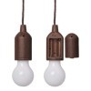 Lampe rétro motif en bois avec cordon 90cm | ProPlus | Spot encastr...