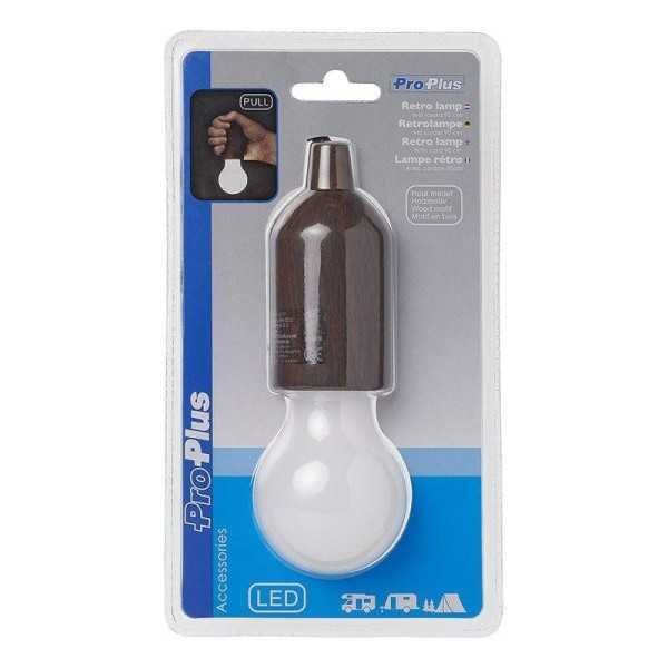 Lampe rétro motif en bois avec cordon 90cm | ProPlus | Spot encastr...