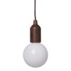 Lampe rÃ©tro XL motif en bois avec cordon 90cm