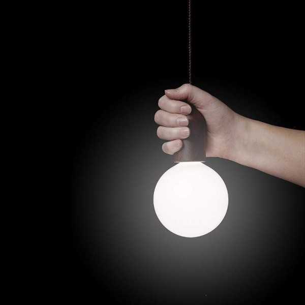 Lampe rétro XL motif en bois avec cordon 90cm | ProPlus | Spot enca...
