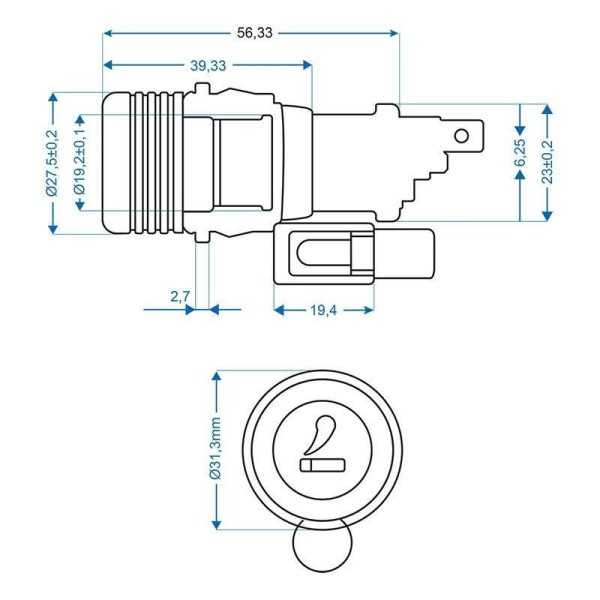 Allume-cigares la prise à encastrer avec Eclairage 12V | ProPlus | ...