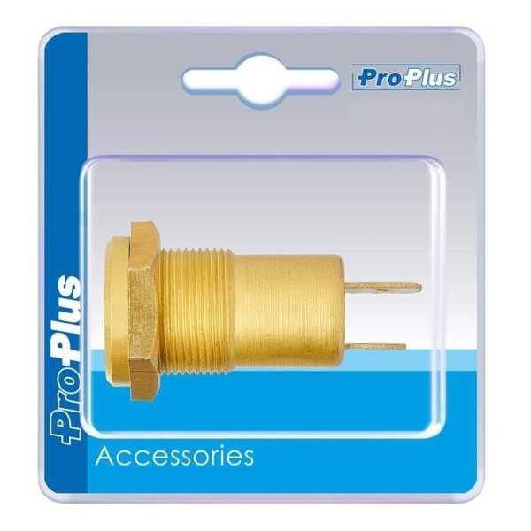 Prise Ã  encastrer DIN 12V laiton dans blister