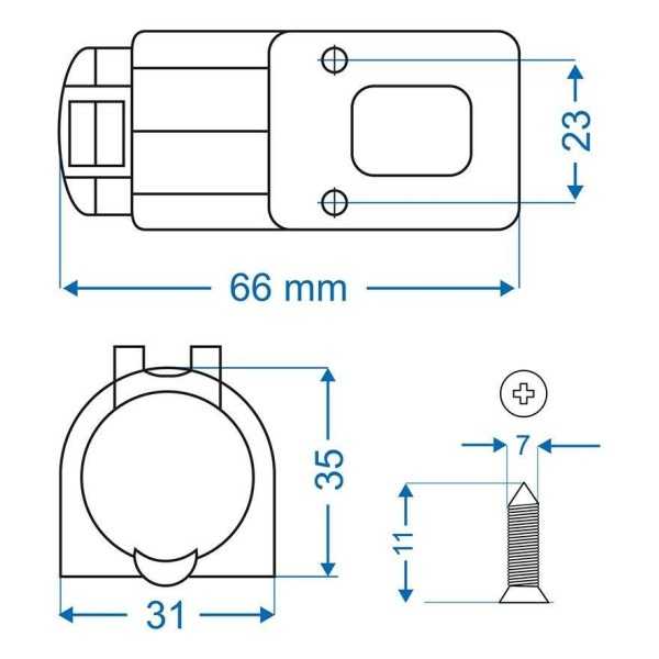 Prise DIN pour montage en surface 12V 24V-16A | ProPlus | Prise All...