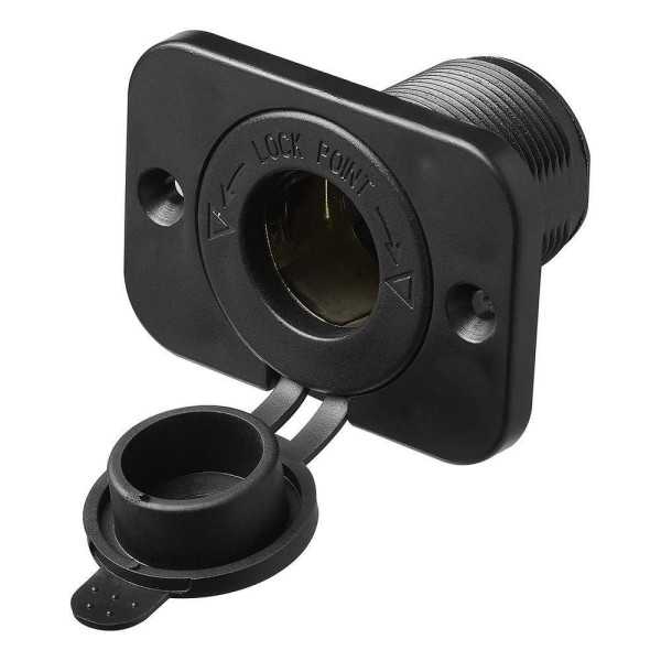 Prise à encastrer d'allume-cigares 12V 24V avec bouchon dans bliste...