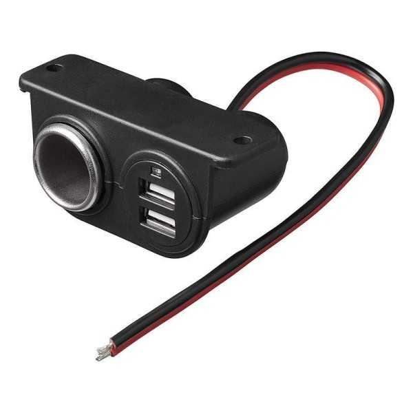 Allume-cigares la prise montage en surface et 2xUSB 12V 24V | ProPl...