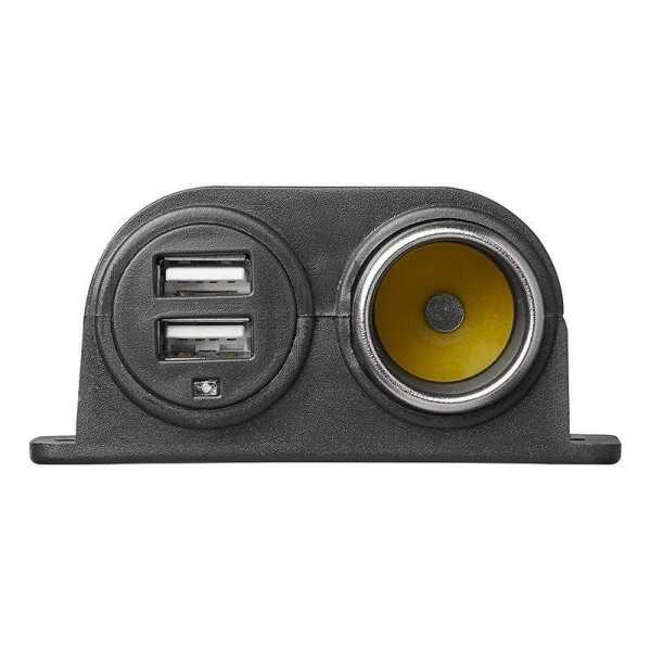 Allume-cigares la prise montage en surface et 2xUSB 12V 24V | ProPl...