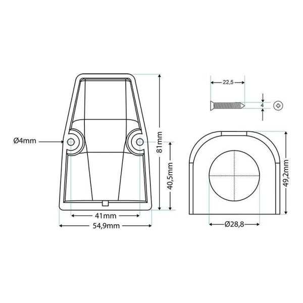 Entourage cache-vis en applique simple dans blister | ProPlus | Pri...
