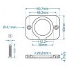 Entourage cache-vis encastrable simple dans blister | ProPlus | Pri...