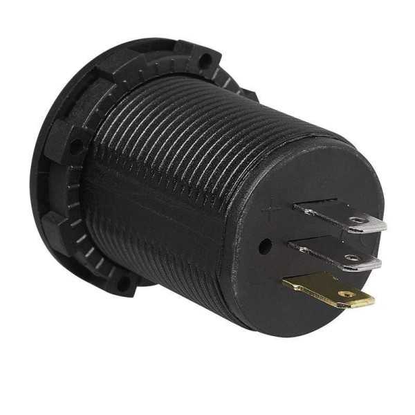 Volt-Ampèremètre à encastrer numérique 6-30V 0-10A dans blister | P...