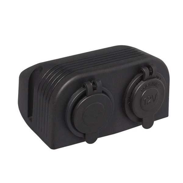 Kit de montage en surface: prise DIN et Prise-USB double 2x2100mA |...