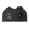Kit de montage en surface: prise DIN et Prise-USB double 2x2100mA |...