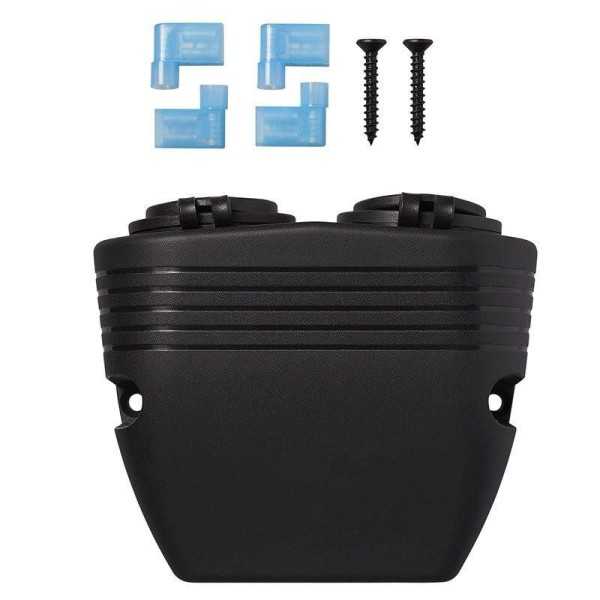 Kit de montage en surface: prise DIN et Prise-USB double 2x2100mA |...