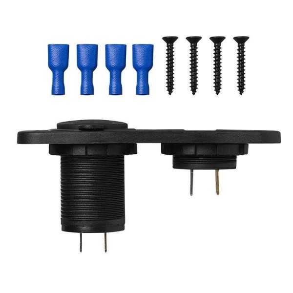 Kit de montage encastré: voltmètre et Prise-USB double 2x2100mA | P...