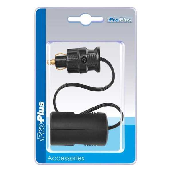 CÃ¢ble adaptateur de fiche-DIN Ã  la prise allume-cigares 25cm dans blister