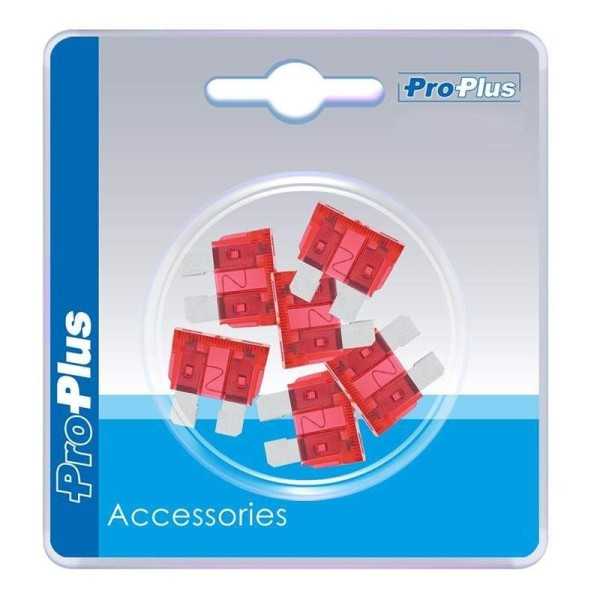 Fusibles standard 10A rouge 6 piÃ¨ces dans blister