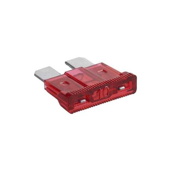 Fusibles standard 10A rouge 6 pièces dans blister | ProPlus | Fusible