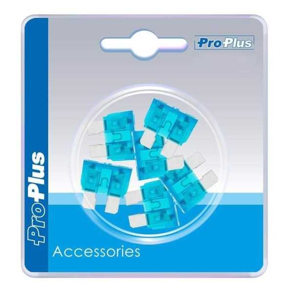 Fusibles standard 15A bleu 6 piÃ¨ces dans blister